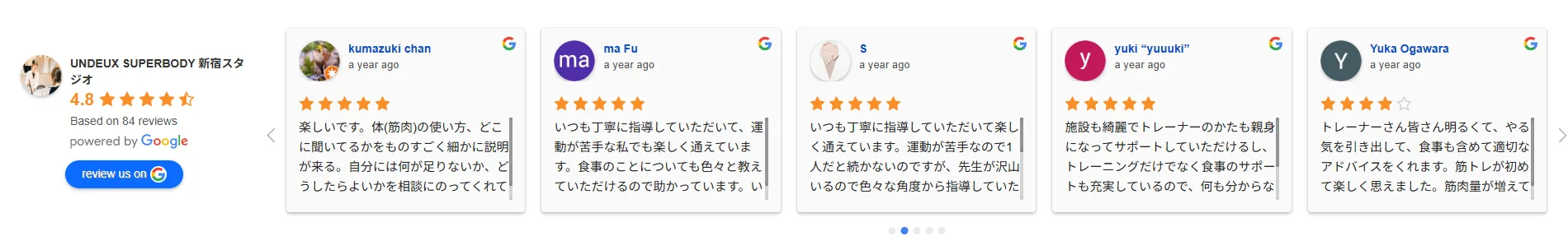 Googleレビュー